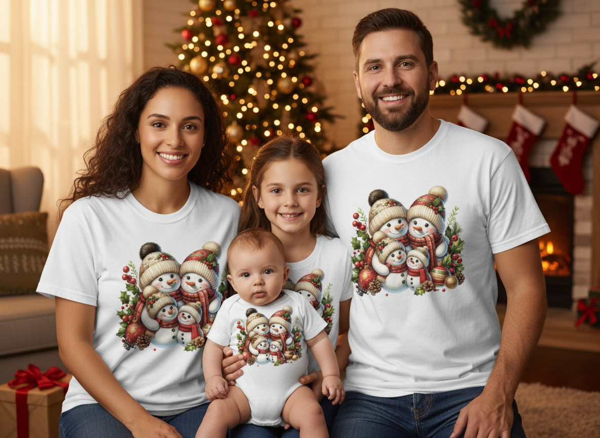 rodina snehuliaci 4osoby